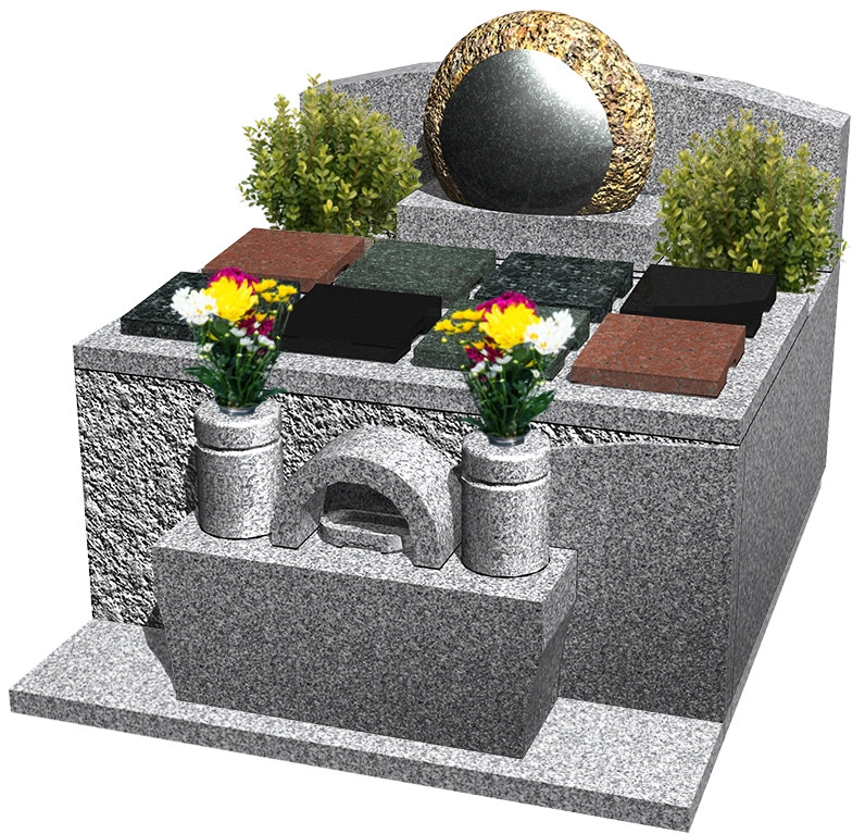 規格型樹木葬墓イメージ2 - 天竺石タイプ